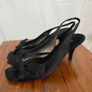 Elegant Black Slingback Heels